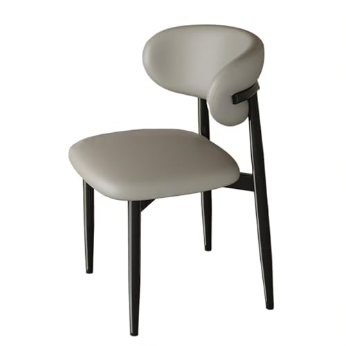 QAQCDAHJI Esszimmerstühle aus Holz, 4er-Set, Moderne, mit Stoff gepolsterte Küchen-Seitenstühle, Esszimmerstuhl im Landhausstil mit Fußrasten, Beige(Gray+Black,Set of 4) von QAQCDAHJI