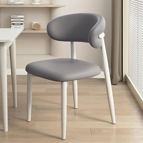 QAQCDAHJI Esszimmerstühle aus Holz, 4er-Set, Moderne, mit Stoff gepolsterte Küchen-Seitenstühle, Esszimmerstuhl im Landhausstil mit Fußrasten, Beige(Gray+White,Set of 6) von QAQCDAHJI
