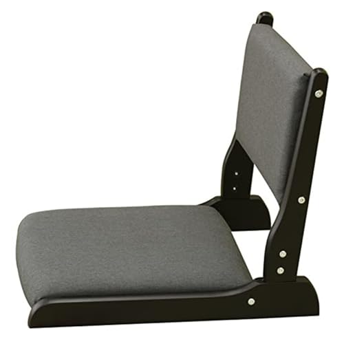QAQCDAHJI Klappbarer Tatami-Stuhl mit Rückenlehne, Sitzsack aus Holz, Sitzfläche for den Boden (52 x 43 x 45 cm) von QAQCDAHJI