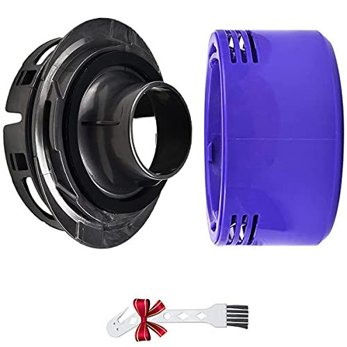 QAQGEAR Motor-Heckabdeckung Kit für Dyson V7 V8 Akku-Staubsauger, langlebiges Staubsaugerteil(1 Motorabdeckung, 1 Hepa-Filter, 1 Reinigungsbürste) von QAQGEAR