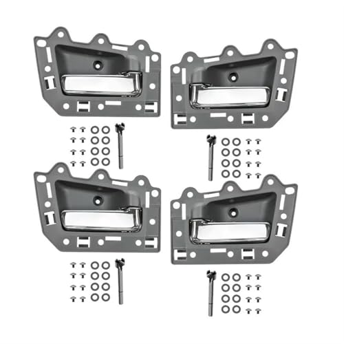 QAQMHVCVB 1er-Set Türgriffe Für Jeep Für Grand Für Cherokee 2005 2006 2007 2008 2009 2010 2011 1JV461J3AA 5HR421J3AK(Grey Chrome) von QAQMHVCVB