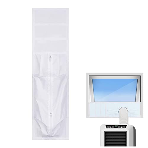 QARIDO Fensterdichtung für tragbare Klimaanlage,Entlüftungsset für Klimaanlage, Fensterdichtung für Klimaanlage | Stark klebendes AC-Fensterdichtungsset, kein Bohren erforderlich, kompatibel von QARIDO