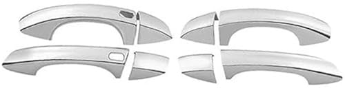 QASULER , for Golf, 7 MK7 2013–2019, Chrom-Seitentürgriffabdeckung Türaußengriffverkleidung(Silver 2 Buttons) von QASULER