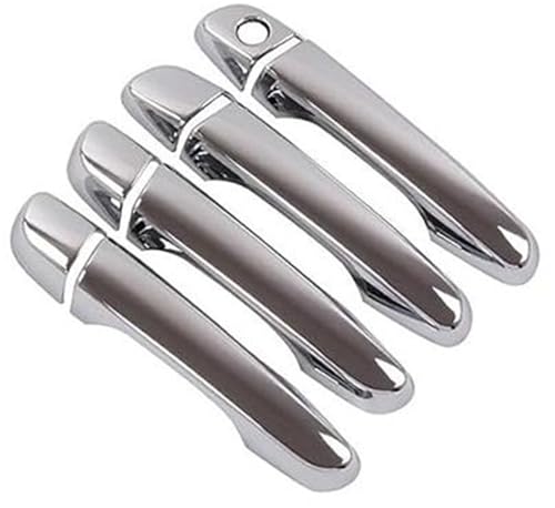 QASULER , for Hyundai, Creta, for Hyundai, Ix25 2015 2016 2017 2018 2019 2020 Chrom-Carbonfaser-Türgriffabdeckung Türaußengriffverkleidung(Silver Handle) von QASULER