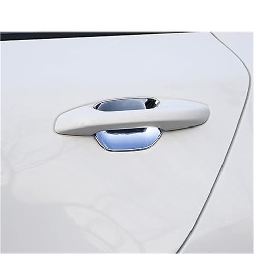 QASULER , for Kia, Rio 4 X-line 2017 2018 2019 2020 ABS Chrom Carbon Faser Türgriff Abdeckung Trims Auto Dekoration Türaußengriffverkleidung(BLACK Bowl) von QASULER