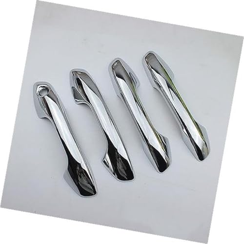 QASULER , for Kia, Rio 4 X-line 2017 2018 2019 2020 ABS Chrom Carbon Faser Türgriff Abdeckung Trims Auto Dekoration Türaußengriffverkleidung(Chrome Handle) von QASULER