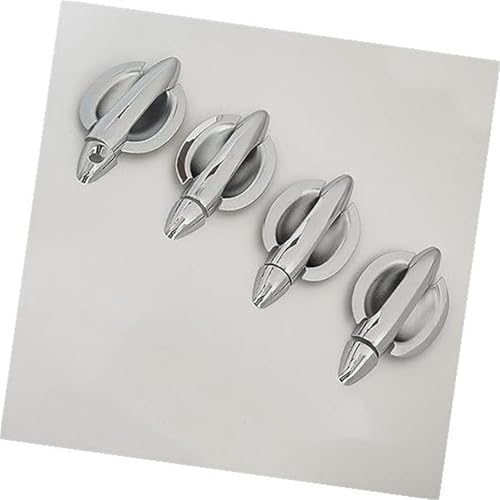 QASULER , for Kia, Sportage SL Si MK3 2011–2016, Kohlefaser, neue Chrom-Autotürgriffabdeckung Türaußengriffverkleidung(Silver Handle-bowl) von QASULER