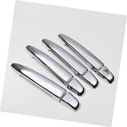 QASULER , for Lexus, RX330 RX350 GX470 2004 2005 2006 2007 2008 2009 Chrom-Carbonfaser-Türgriffabdeckung Türaußengriffverkleidung(Silver) von QASULER
