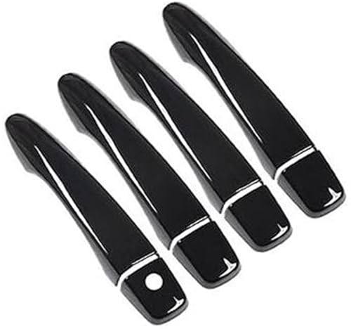 QASULER , for NISSAN, for X-TRAIL, T32 MK3 2014-2020 X Trail, for Xtrail, Autotürgriffabdeckung aus glänzendem Chrom Türaußengriffverkleidung(Black No Button) von QASULER