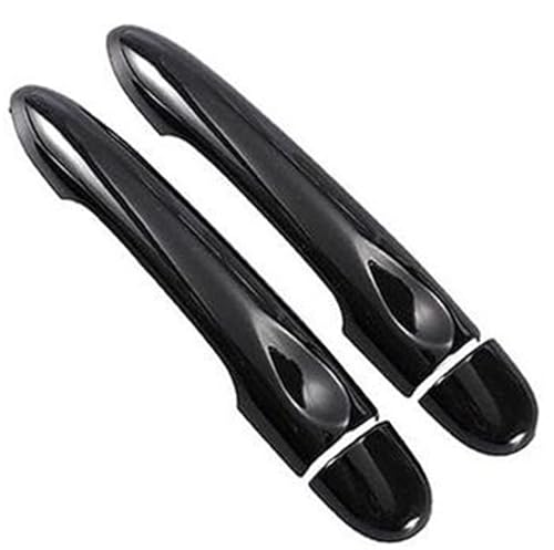 QASULER , for Renault, Clio IV Clio 4 Lutecia 2012–2019, glänzende Kohlefaser-Autotürgriffabdeckung 2013 2014 2015 Türaußengriffverkleidung(Black 0 Key 0 Button) von QASULER