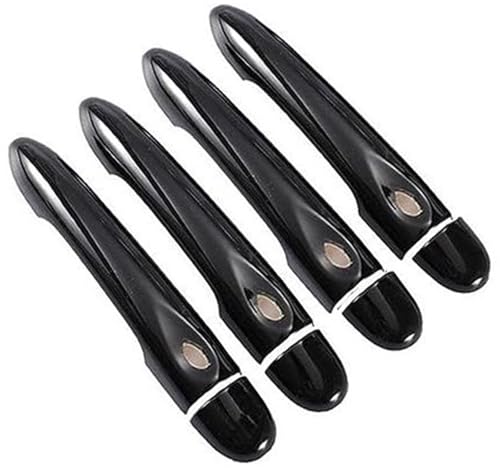 QASULER , for Renault, Scenic III Grand Scenic XMOD 2010-2016, glänzend schwarze Autotürgriffabdeckung 2011 2012 2013 Türaußengriffverkleidung(BLACK 4dr No Key 4 Buttons) von QASULER