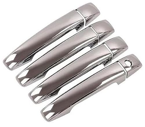 QASULER , for Subaru, for Forester, SH 2008 2009 2010 2011 2012 Kohlefaser-Autotürgriff-Abdeckungs-Aufkleber-Overlay Türaußengriffverkleidung(Silver) von QASULER