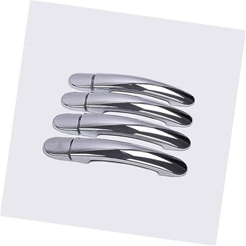 QASULER , for VW, GOL G5 G6 2009–2016, for Fox Suran Cross, Chrom-Türgriffabdeckungen, Verkleidungsset for Voyage Saveiro 2012 Türaußengriffverkleidung(Silver 0 Keyhole) von QASULER