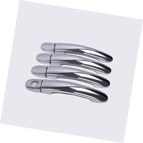QASULER , for VW, GOL G5 G6 2009–2016, for Fox Suran Cross, Chrom-Türgriffabdeckungen, Verkleidungsset for Voyage Saveiro 2012 Türaußengriffverkleidung(Silver 1 Keyhole) von QASULER