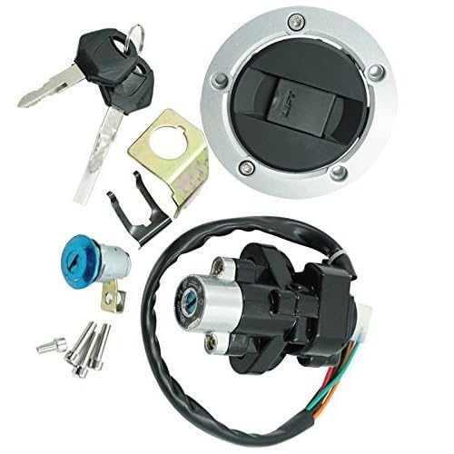 QASULER 1 Satz Motorrad-Zündschalter + Tankdeckel + Sitzschloss + 2 Schlüssel for GSXR 600 750 GSXR600 GSXR750 2004-2005 SV1000S Motorrad-Zündschalter-Schloss-Kit Motorradzubehör QASULER 1 Satz Motorrad-Zündschalter + Tankdeckel + Sitzschloss + 2 Schlüssel for GSXR 600 750 GSXR600 GSXR750 2004-2005 SV1000S Motorrad-Zündschalter-Schloss-Kit Motorradzubehör von QASULER