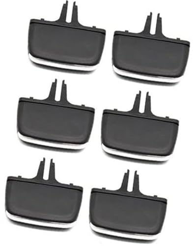QASULER Armaturenbrett-Entlüftungsöffnung, Auto vorne und hinten, Klimaanlage, AC-Entlüftungsgitter, Auslass, Schiebeknopf, Laschenclip, for Volvo, XC90 2016–2024, 32219347 Auto-Lüftungsclip von QASULER