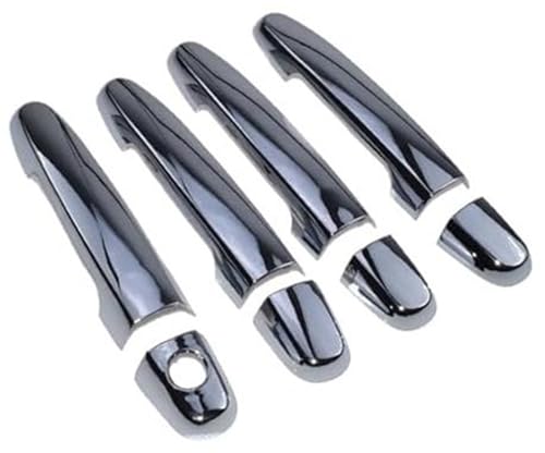 QASULER Chrom-Türgriffabdeckungsverkleidung, 4 Stück, for Corolla, Camry Prius Yaris, for Scion, 1,8 l, 1798 cc, 110 cu. Zoll L4 2,4L Türaußengriffverkleidung von QASULER