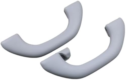 QASULER Dachgriffzug, graue vordere und hintere Autodachhandlauf-Innendeckenzuggriffe, for VW, for Polo, 6R 9N 2011-2018 6R0857607B 6R0857607C (Größe : Front and Rear) Auto-Haltegriff von QASULER