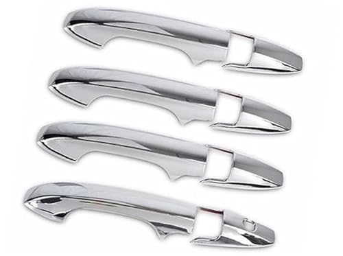 QASULER For CRV CR-V 2007 2008 2009 2010 2011 Carbon Fiber Chrome Auto Türgriff Abdeckung Dekor Türaußengriffverkleidung(Silver Door Handle) von QASULER