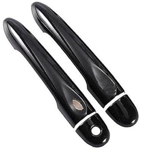 QASULER Glänzend schwarze Autotürgriffabdeckung, for Renault, Captur Kaptur, for Samsung, QM3 2013–2020 Türaußengriffverkleidung(BLACK 2dr 1 Key 1 Button) von QASULER