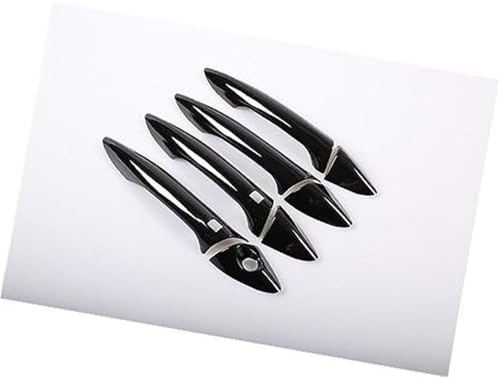 QASULER Glänzende Chrom-Aufkleber for Autotürgriffabdeckungen, for Hyundai, Elantra, 2012–2016 Türaußengriffverkleidung(Black 2 Buttons) von QASULER