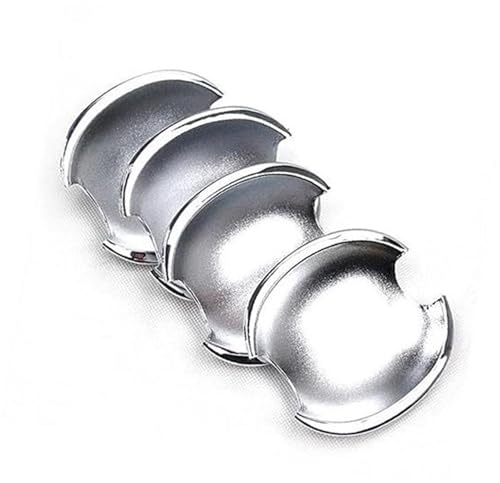 QASULER Glänzende Chrom-Aufkleber for Autotürgriffabdeckungen, for VW, for Tiguan, 2007–2016 Türaußengriffverkleidung(Silver Bowl) von QASULER