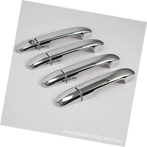 QASULER Glänzende schwarze Autotürgriffabdeckung, for, for, Vito W447 Metris Valente V-Klasse 2014–2020, Styling-Aufkleber, Zubehör Türaußengriffverkleidung(Silver) von QASULER