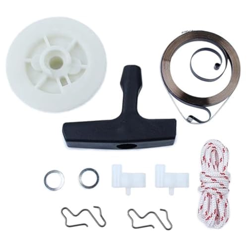 QASULER Pull Starter Spring Pulley Griff Grip Seil Kit, for STIHL, MS180 MS170 MS210 MS230 MS250 021 023 025 017 018 Kettensägen Rückstoßstarterseil von QASULER