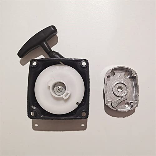 QASULER RECOIL STARTER CUP for 1E40F-5 40F-5 40-5 1E44F-5 2T Freischneider Rasentrimmer Seilzugstarter Riemenscheibe Seil Griff Klaue Zahnrad Rückstoß-Seilzugstarter(Silver) von QASULER