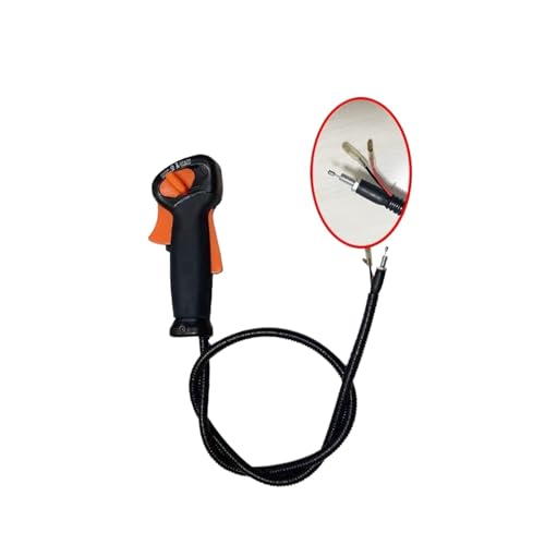 QASULER Rasenmäher-Drosselklappenschalter-Griff Ersatz, for STIHL, FS120 FS200 FS250 Kunststoff-Handdrosselschalter Gasgriffschalter(A) von QASULER