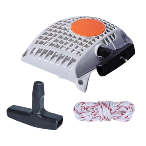 QASULER Rückstoßstarter-Zuggriff und Seil, for STIHL, MS261 MS291 MS271 2-Takt-Kettensägen-Ersatzteile Rückstoßstarterseil von QASULER