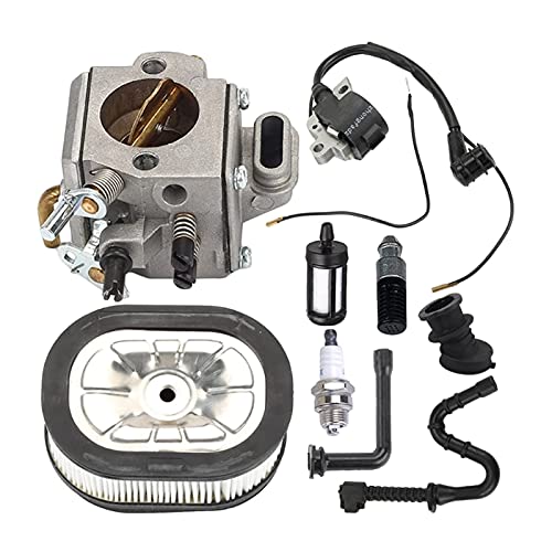 QASULER Vergaser Carb Mit Zündspule Tune Up Kit Kettensäge Teile Ersatz 044 046 MS440 MS460 von QASULER