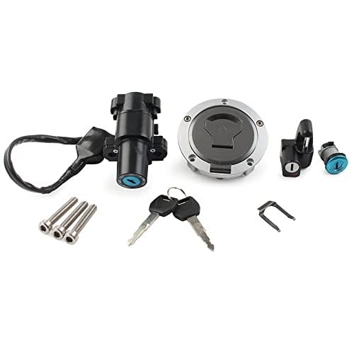 QASULER Zündschloss-Kit Zündschalter Tankdeckel, for Sitz, Schloss mit Schlüsselsatz Ersatz, for CRF250 CRF250RL Rally 2017 2018 2019 2020 Motorradzubehör von QASULER