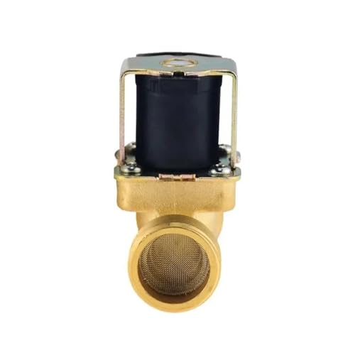 1/2 "3/4" Außengewinde Elektrisches Magnetventil Normalerweise Geschlossen DC 12V 24V Wasserregelventil Controller Schalter Messing(1/2",DC 12V) von QASVOU