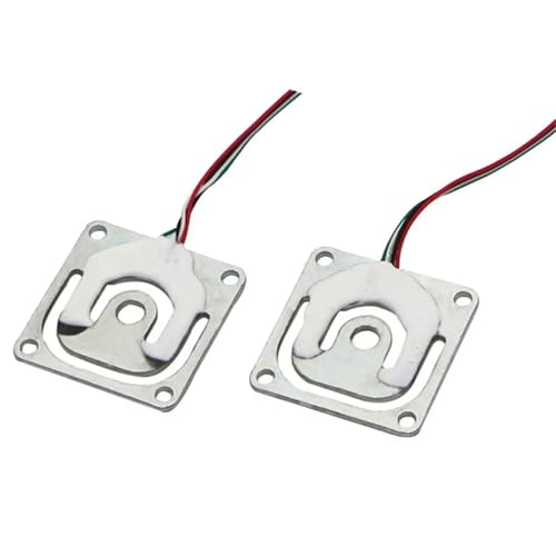 2 stücke Wiegen Sensor Gewinde Loch 50kg Brücke Widerstand Belastung Körper Wiegen Last Zubehör Werkzeug Sensor DIY Kit, für tragbare elektronische Küchenwaage(10kg(1.5mm)) von QASVOU