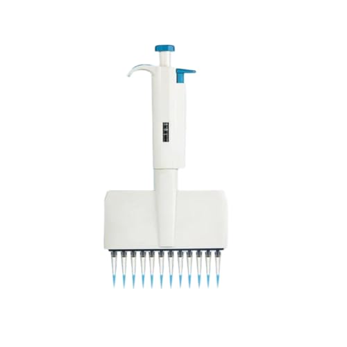 Laborpipette 8-Kanal-Pipette 12-Kanal-Mikropipette Manuelle digitale einstellbare Kunststoffpipette(12 channel 0.5-10ul) von QASVOU