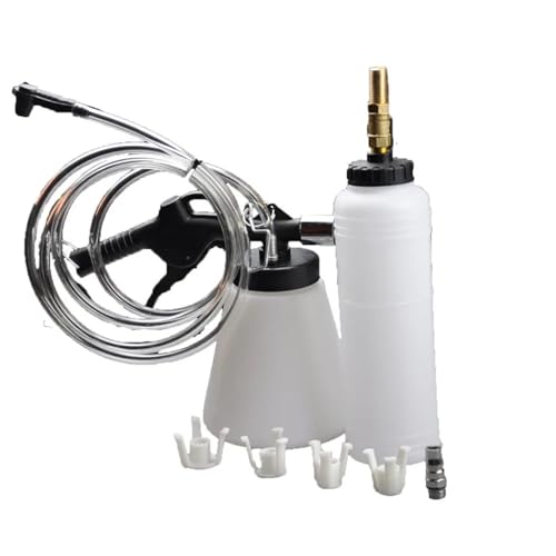 QASVOU 750 ml + 1000 ml pneumatisches Bremsflüssigkeitswechsler-Set – Vakuumentlüfter for Autos und Motorräder von QASVOU