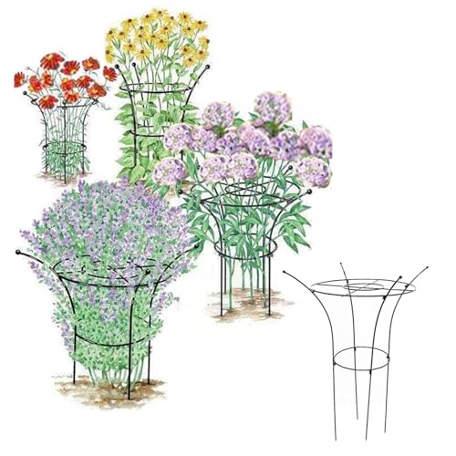Blumenständer aus Eisen für den Außenbereich, Kletterständer für Blumen, Ständer für Gemüse und Obst, leicht und langlebig(20 * 90cm) von QATGQBCF