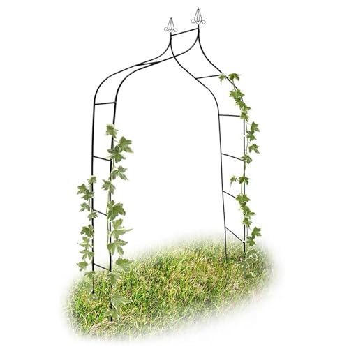 Terrassenbogen-Blumenständer, vertikaler Pflanzenständer aus Eisen, Garten-Pergola-Gemüseständer, Hochzeitsdekoration, Starke Tragfähigkeit von QATGQBCF