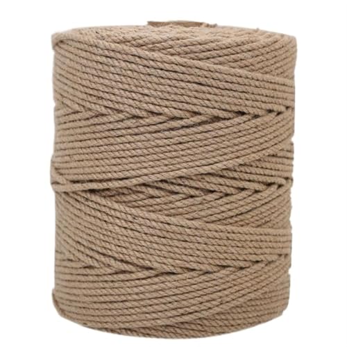 QAUUCP Hanfseil 6mm natürliche Jute Seil Hanf Schnur String Twine Sackleinen for DIY Handwerk Gartenarbeit Hängematte Home Decor(4mm 50M) von QAUUCP