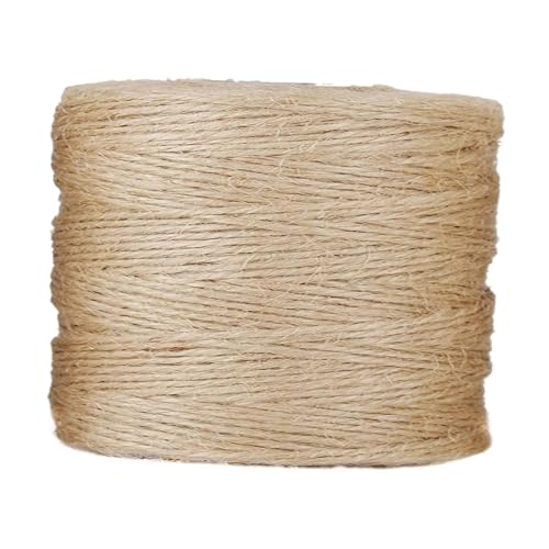 QAUUCP Hanfseil Bindfaden Seil Juteschnur Hanfseil Lange Schnur for Kletterpflanzen Gartenarbeit Starke Gartenschnur von QAUUCP