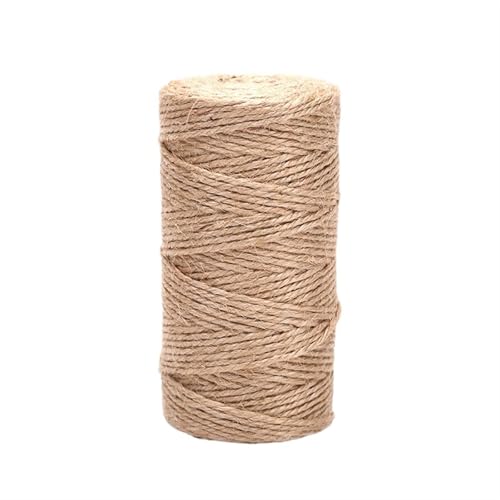 QAUUCP Hanfseil Handgemachte Hanf Leinen Schnüre Seil zu binden Sackleinen Schnur String DIY Handwerk Dekoration(100m) von QAUUCP