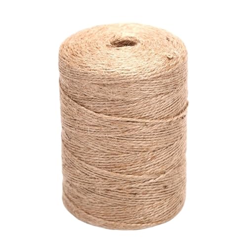 QAUUCP Hanfseil Handgemachte Hanf Leinen Schnüre Seil zu binden Sackleinen Schnur String DIY Handwerk Dekoration(50m) von QAUUCP