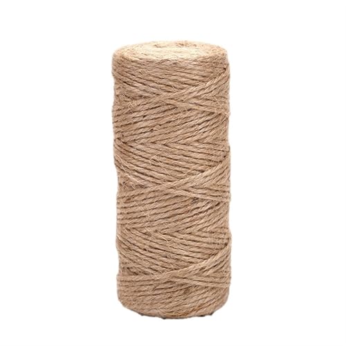 QAUUCP Hanfseil Handgemachte Hanf Leinen Schnüre Seil zu binden Sackleinen Schnur String DIY Handwerk Dekoration(80m) von QAUUCP