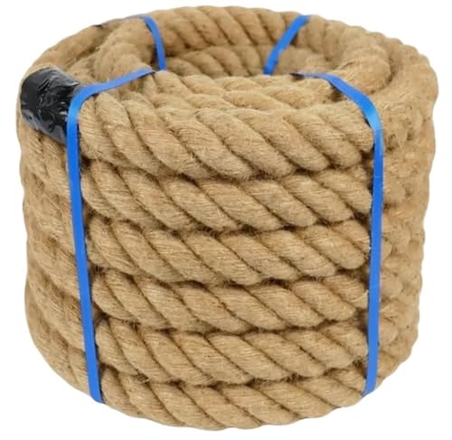 QAUUCP Hanfseil Jute-Schnur-Seil, natürliche, Dicke Gartenschnur, strapazierfähig, for die Gartenarbeit, Bündelung, Handwerk(10M) von QAUUCP