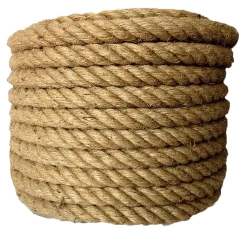 QAUUCP Hanfseil Jute Seil String DIY Schnur Band Handwerk Nähen Handarbeit Hause Dekoration(26mmx5M) von QAUUCP