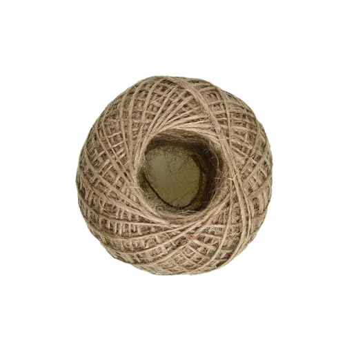 QAUUCP Hanfseil Langes Juteseil, natürliches Leinenseil, rustikales Seil, DIY-Schnur for Basteln, Bündeln und Verpacken von von QAUUCP