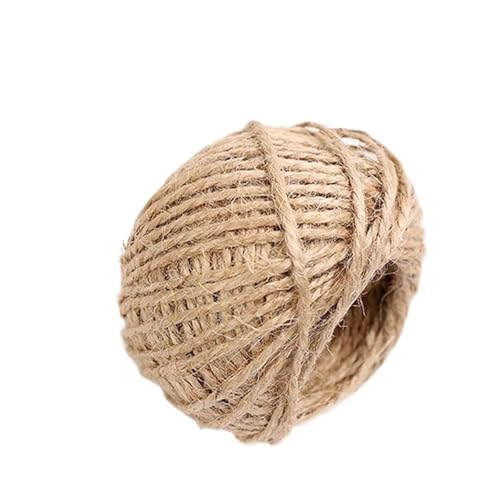 QAUUCP Hanfseil Natürliche Jute Seil Schnur Hanf Hause Hochzeit Dekoration Sackleinen Band Handarbeit Geburtstag Party Verpackung von QAUUCP
