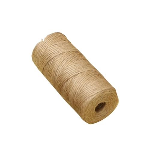 QAUUCP Hanfseil Natürliche Jute Seil Schnur Rolle Nähen Handwerk Gewinde Hochzeit Handgemachte DIY Party Band Bögen Dekoration(2mm 80Meters) von QAUUCP