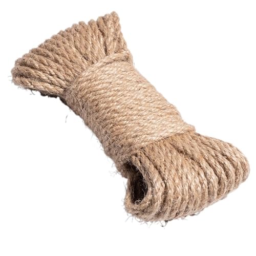 QAUUCP Hanfseil Natürliche Jute Seil Schnur Rolle Nähen Handwerk Gewinde Hochzeit Handgemachte DIY Party Band Bögen Dekoration(3mm 10Meters) von QAUUCP